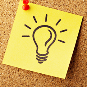 메모지에 조명 그리기