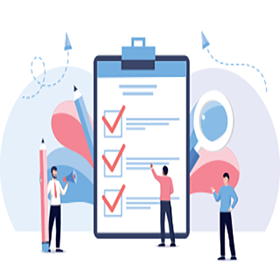 클립보드의 체크리스트 아이콘.